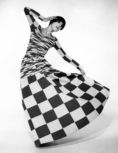 3|11  Peggy Moffitt modeling dress designed by Rudi Gernreich, Fall 1971 collection.Photograph © William Claxton, LLC, courtesy of Demont Photo Management & Fahey/Klein Gallery Los Angeles, with permission of the Rudi Gernreich trademark.