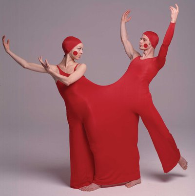 6|11   Dancers Loretta Livingston and Kurt Weinheimerin “duotard” costume designed by Rudi Gernreich for the Lewitzky Dance Company’s Inscape production, 1976. Photograph © Daniel Esgro.