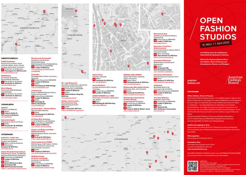 Open Fashion Studios Map